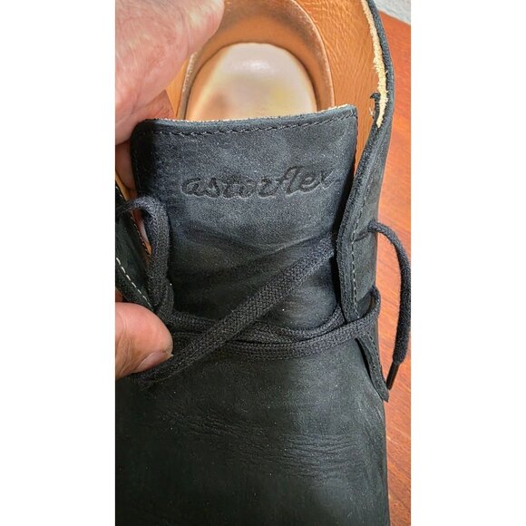 Astorflex Men's Black Desert Chealse Boots Lace-Up Leather Made in Italy Size 44 - Picture 9 of 9